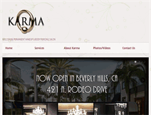 Tablet Screenshot of karmabodystyles.com